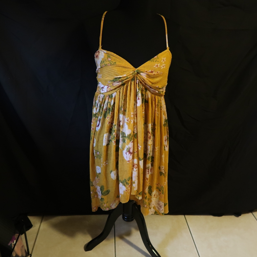 Floral Mustard Yellow Sundress